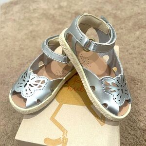 Camper for Kids Size 22 Metallic Grey Sandal for girls